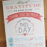 Brittany W Thank You Sign