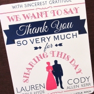 Lauren H Thank You Sign